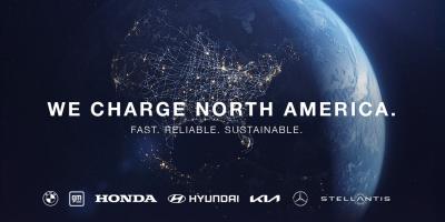 Sieben Automobilhersteller schließen sich zusammen, um ein führendes Schnellladenetzwerk in Nordamerika aufzubauenSeven Automakers Unite to Create a Leading High-Powered Charging Network Across North America